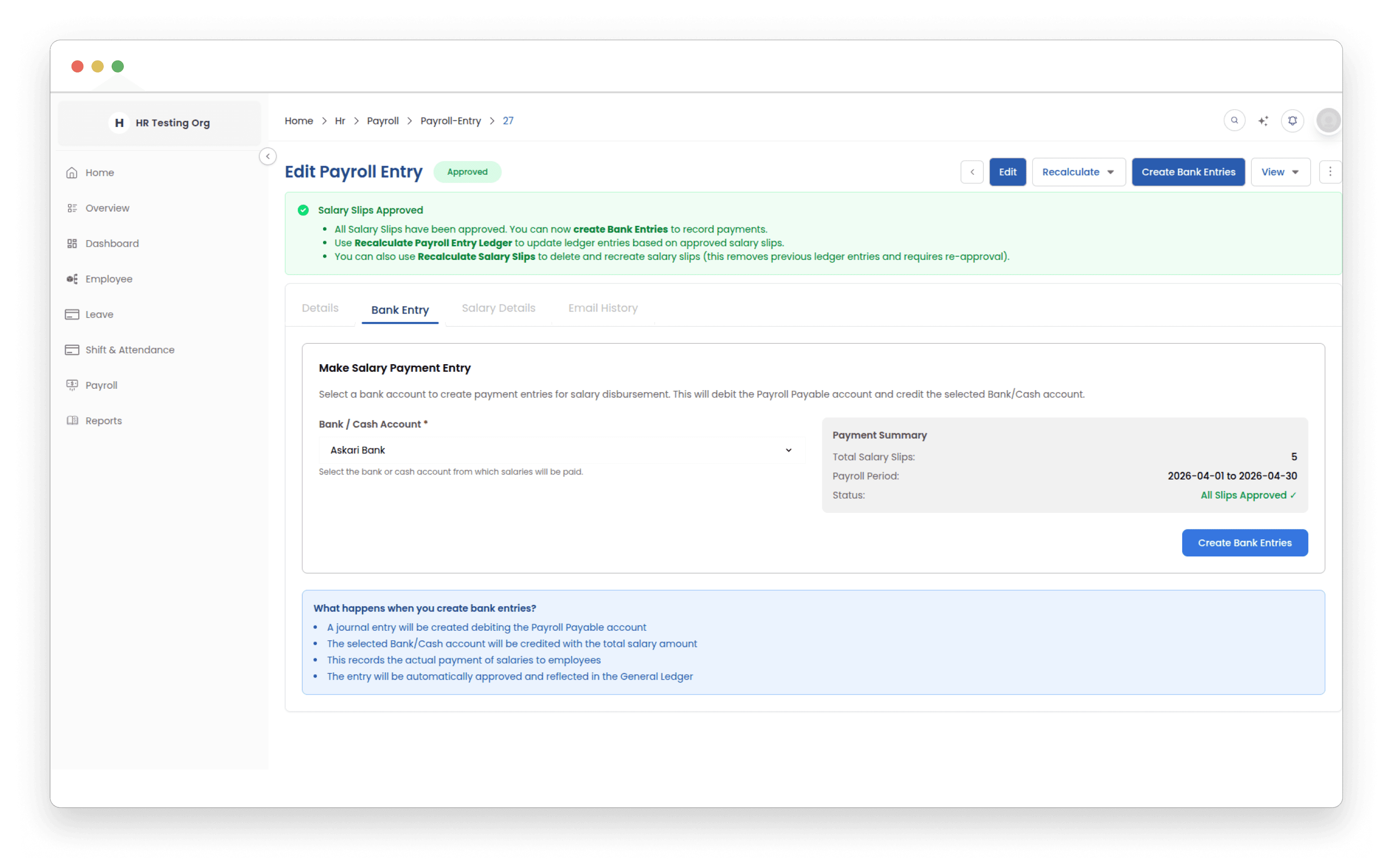 Bank Integration & Payments