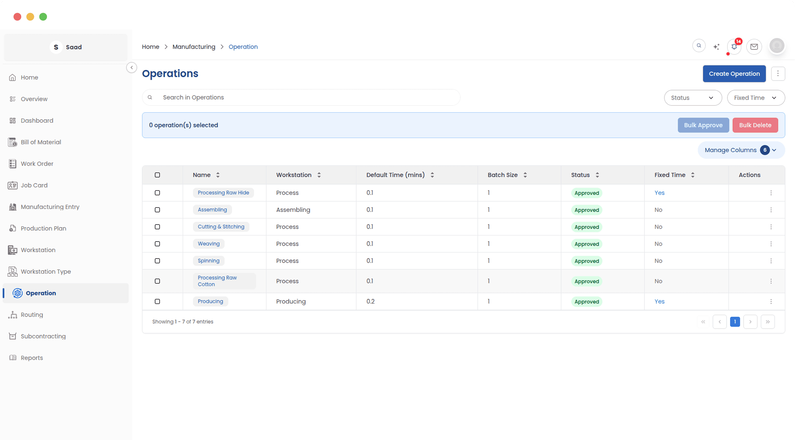 Manage every production step
