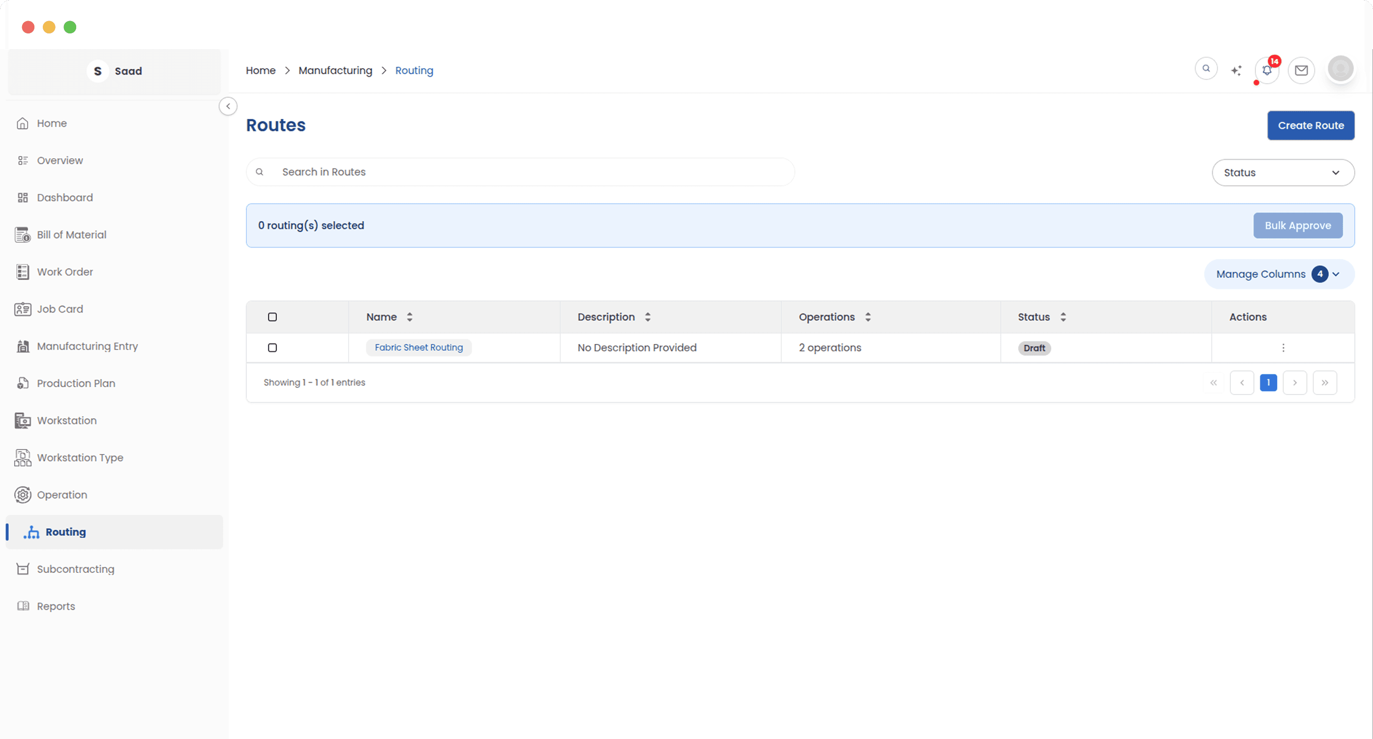 Organize and approve production sequences