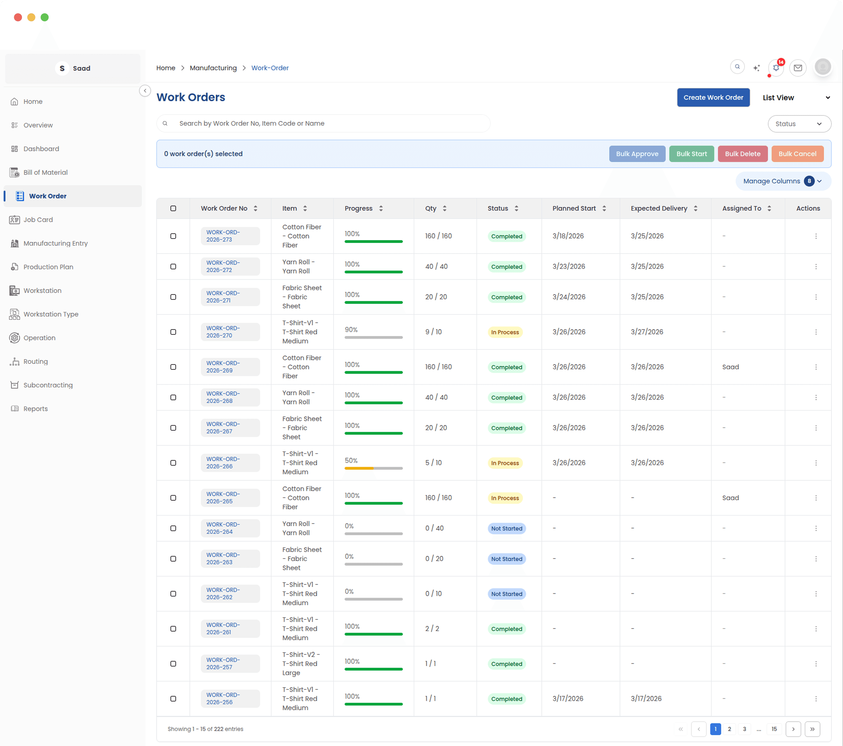 Manage every production job in one view